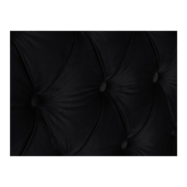 Czarny zagłówek łóżka Mazzini Sofas Daisy, 180x120 cm-image-4
