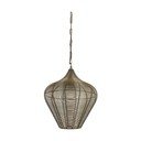 Metalowa lampa wisząca w kolorze brązu ø 36 cm Alvaro – Light & Living