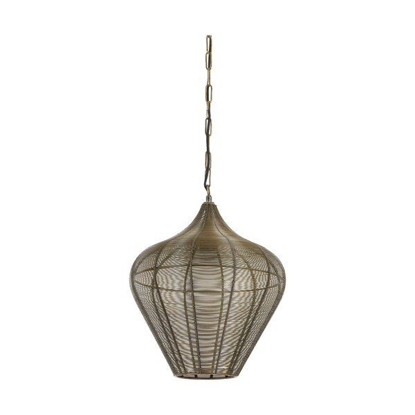 Metalowa lampa wisząca w kolorze brązu ø 36 cm Alvaro – Light & Living