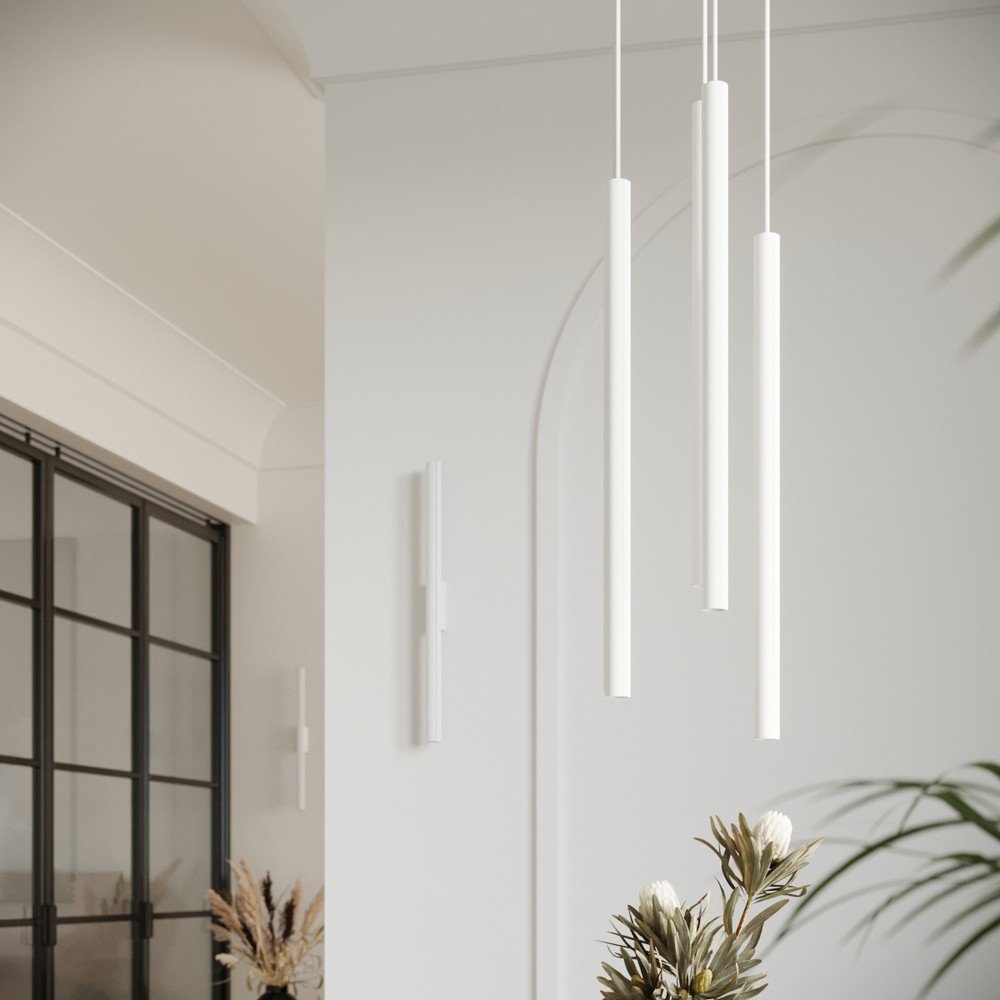 Biała metalowa lampa wisząca ø 15 cm Fideus – Sollux (zdjęcie 3)