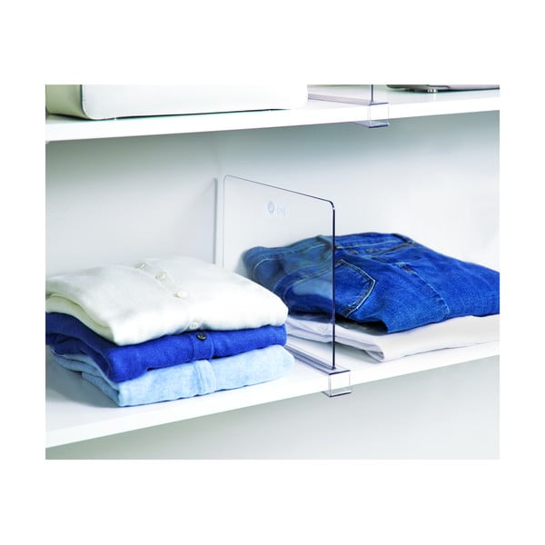 Przezroczysta przegroda na półkę iDesign The Home Edit, 4,5x25,9x30,9 cm-image-3