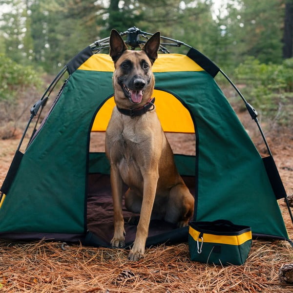 Tekstylna składana miska podróżna ø 18 cm Moss – P.L.A.Y.-image-3