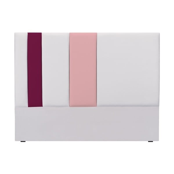 Szaro-różowy zagłówek łóżka Mazzini Sofas Dahlia, 120x160 cm