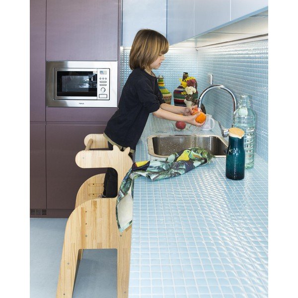 Dziecięce krzesło z litej sosny Little Nice Things Giraffe-image-4