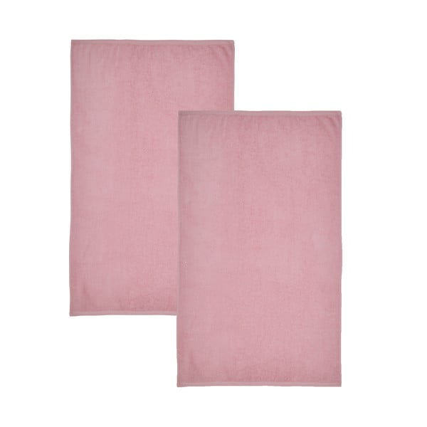 Różowe bawełniane ręczniki kąpielowe szybkoschnące/frotte zestaw 2 szt. 90x140 cm Quick Dry – Catherine Lansfield
