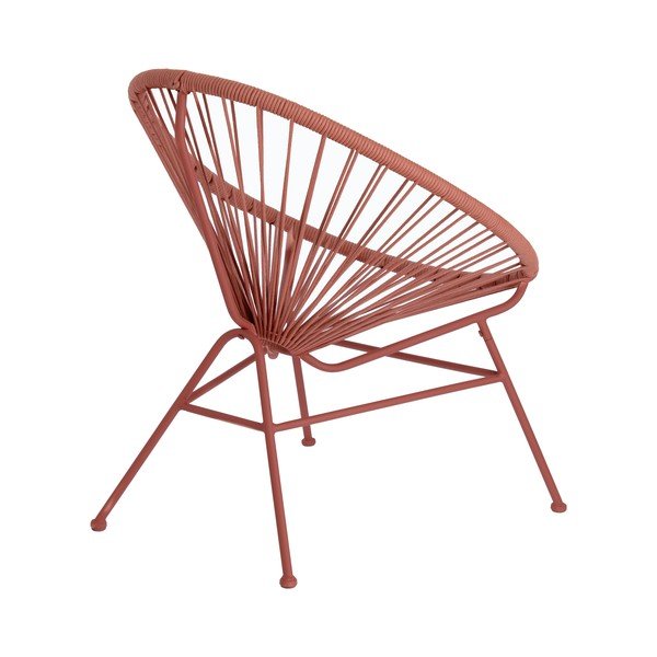 Krzesło ogrodowe z plecionką w kolorze terakoty Kave Home Samantha-image-3