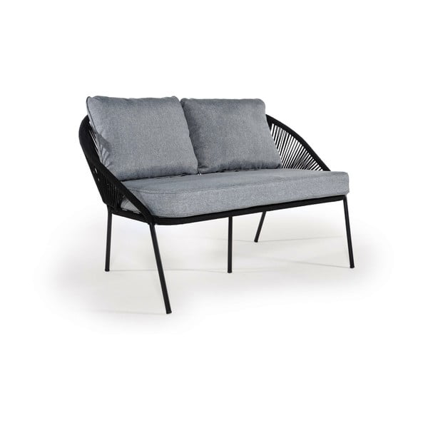 Czarna 2-osobowa sofa ogrodowa Bonami Selection North-image-3