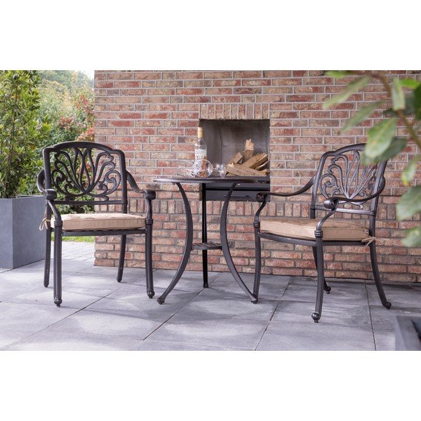 Aluminiowy okrągły stolik ogrodowy ø 62 cm Amalfi – Hartman-image-1