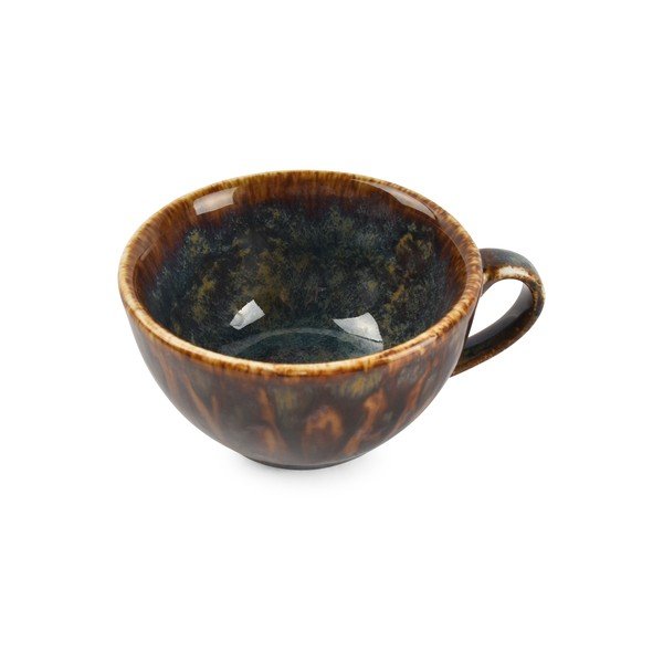 Brązowa porcelanowa filiżanka do cappuccino 200 ml Resto – BonBistro-image-2