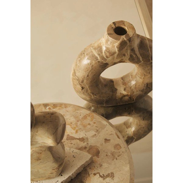 Brązowy marmurowy wazon (wysokość 20 cm) Santino – Premier Housewares-image-2