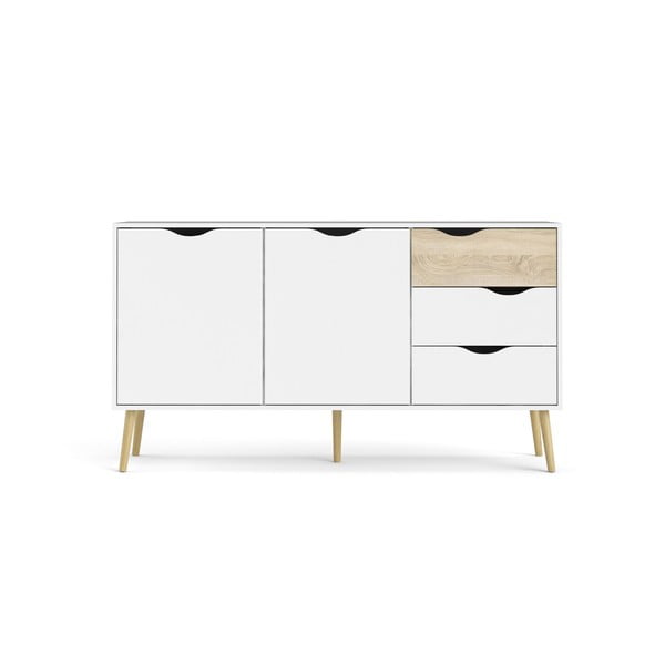 Biała komoda 147x82x39 cm Oslo – Tvilum