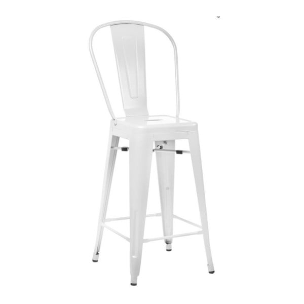 Białe krzesło barowe D2 Paris