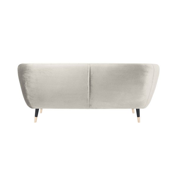 Kremowa sofa z czarnymi nogami Mazzini Sofas Benito, 158 cm-image-4