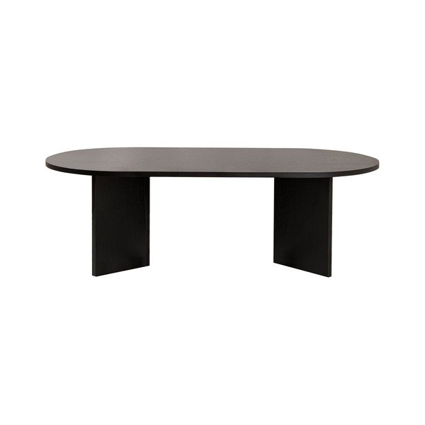 Czarny stolik z matowym wykończeniem 60x119 cm Sable – Kalune Design-image-2