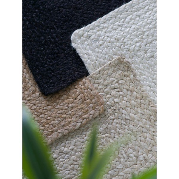 Czarny dywan z juty dwustronny/tkany ręcznie 200x300 cm Juno – Hanse Home-image-3