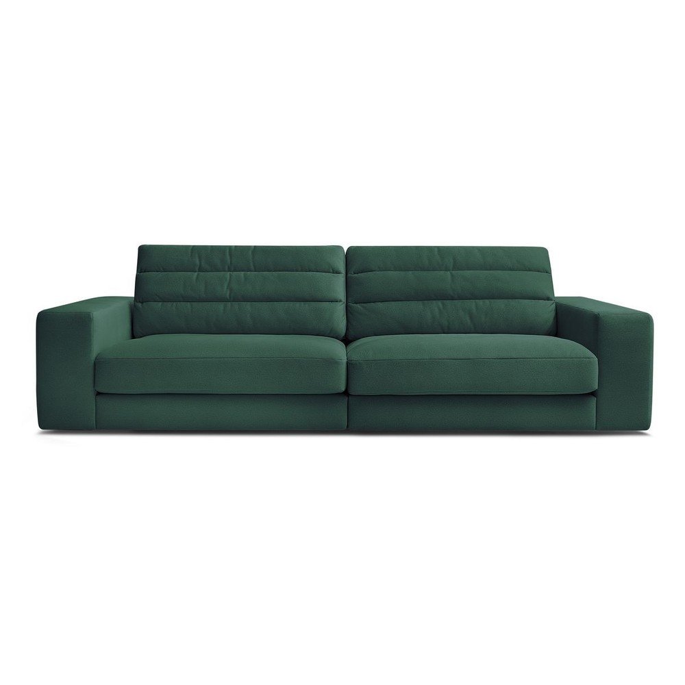 Zielona aksamitna sofa 276 cm Sierra – Bobochic Paris