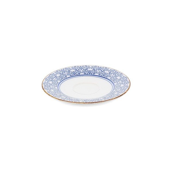 Biały/niebieski porcelanowy spodek ø 14 cm Azul – BonBistro-image-2