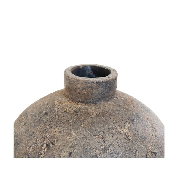 Brązowy wysoki wazon z terakoty Corvo – House Nordic-image-4