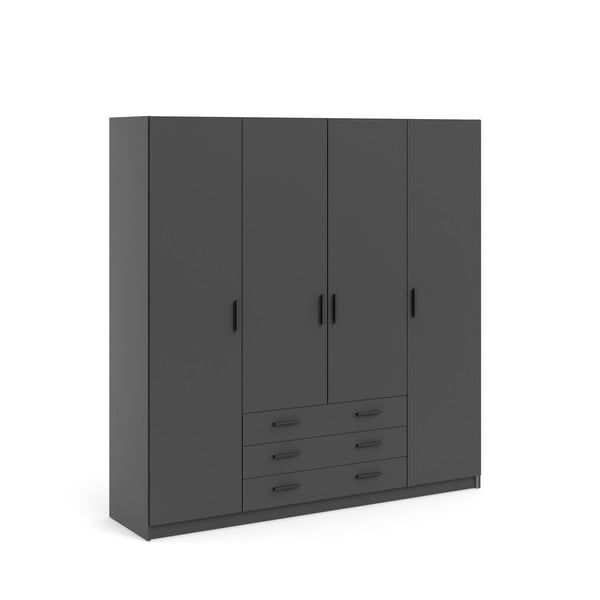 Ciemnoszara szafa 196x200 cm Sprint – Tvilum-image-3