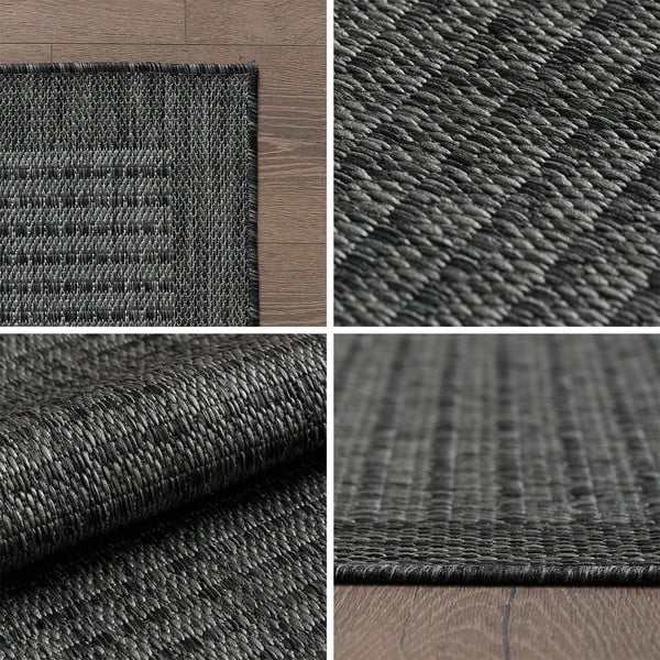 Ciemnoszary okrągły dywan odpowiedni na zewnątrz ø 120 cm Giza – Ayyildiz Carpets-image-4