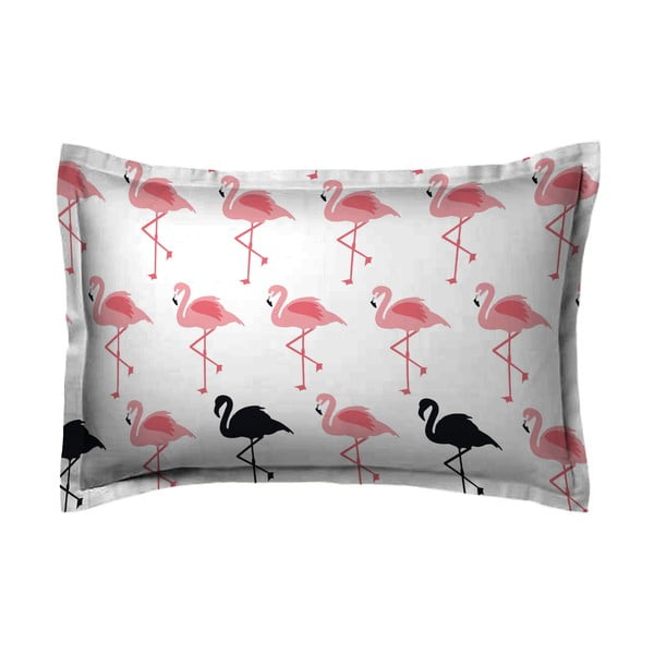 Poszewka na poduszkę Hipster Flamingo, 70x90 cm
