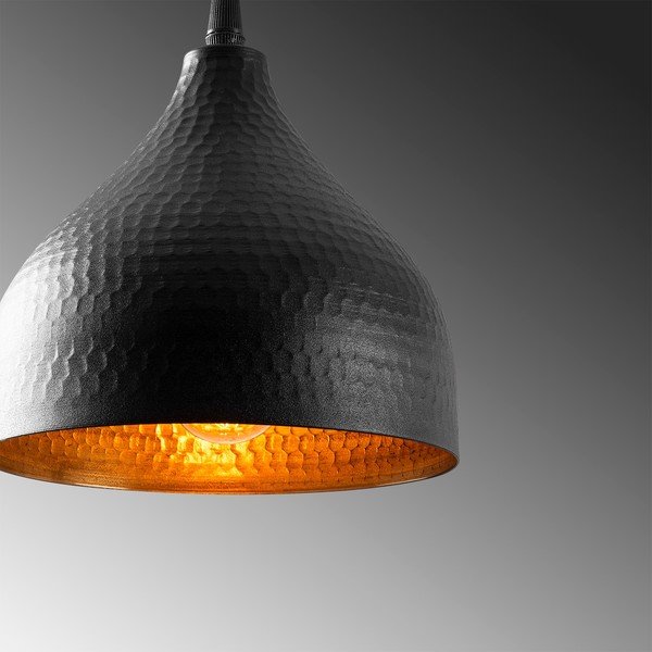 Czarna lampa wisząca z metalowym kloszem ø 18 cm Tattoo – Opviq lights-image-4