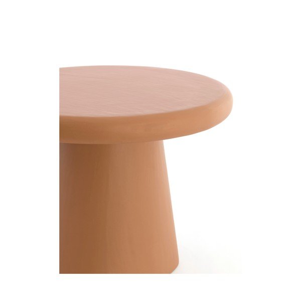 Okrągły stolik w kolorze terakoty ø 60 cm Kulona – Light & Living-image-4