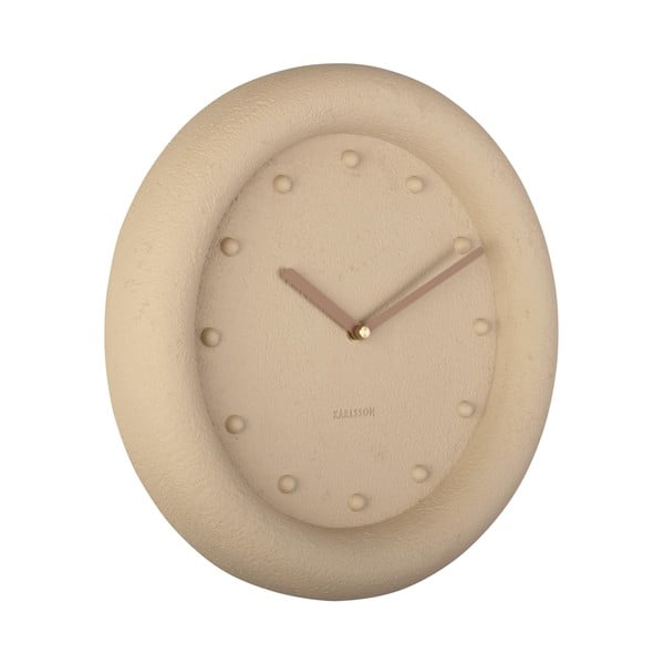Beżowy zegar ścienny Karlsson Petra, ø 30 cm-image-2
