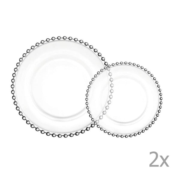 Zestaw 4  talerzy deserowych Côté Table Pearls, 20,5 cm