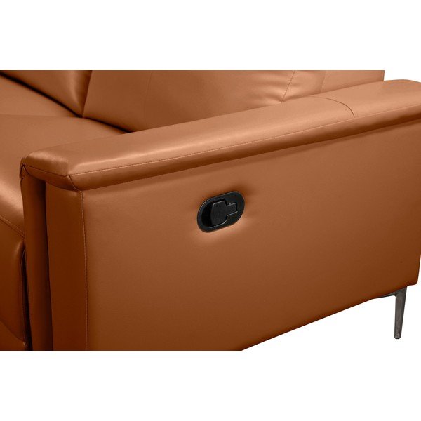 Brązowy narożnik z imitacji skóry (lewostronny) Lund – Støraa-image-4