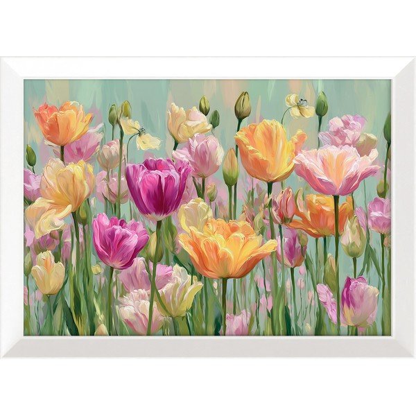 Obraz drukowany z ramą w zestawie 75x56 cm Spring Tulip – Styler