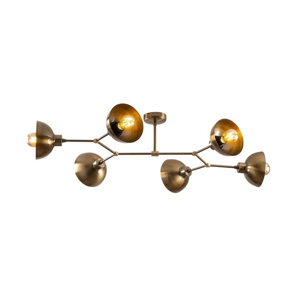 Lampa sufitowa w kolorze złota z metalowym kloszem 52x102 cm Dram – Opviq lights-image-2