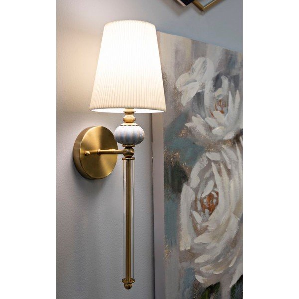 Kinkiet w biało-złotym kolorze Warsaw – Mauro Ferretti-image-1