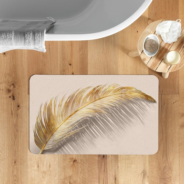 Jasnobrązowy dywanik łazienkowy 50x120 cm Angelica – douceur d'intérieur-image-1