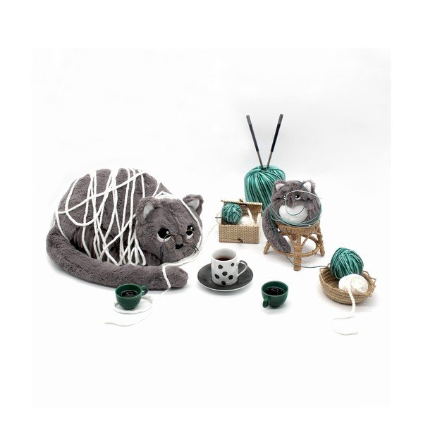 Zabawki pluszowe zestaw 2 szt. Ptipotos Miaou – Les Deglingos-image-2