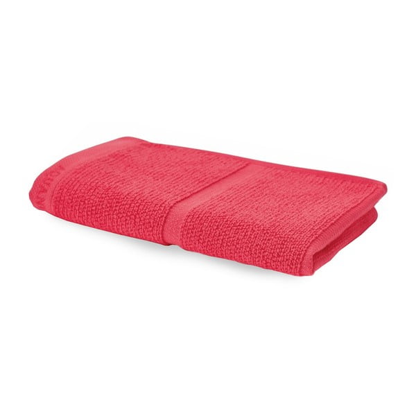 Koralowo-czerwony ręcznik Aquanova Adagio, 30x50 cm