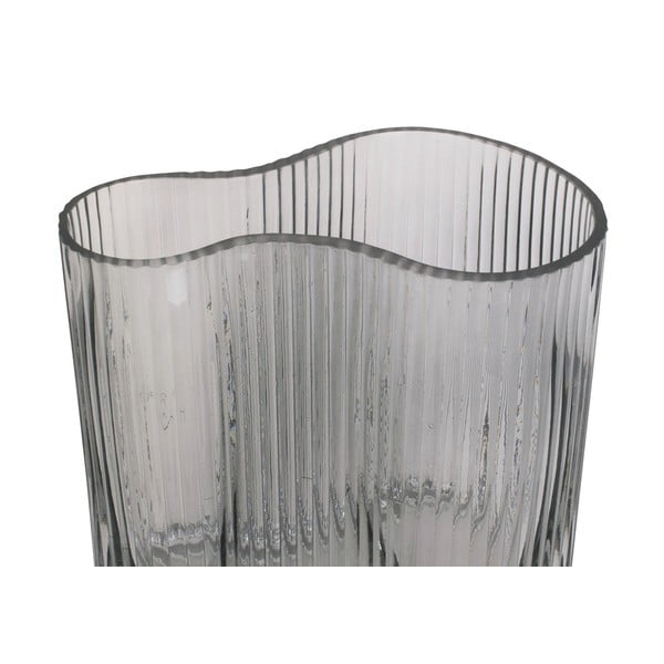 Szary szklany wazon PT LIVING Wave, wys. 18 cm-image-2