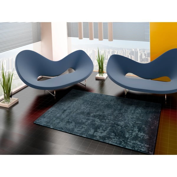 Niebieski dywan z wiskozy Universal Margot Azul, 160x230 cm-image-1