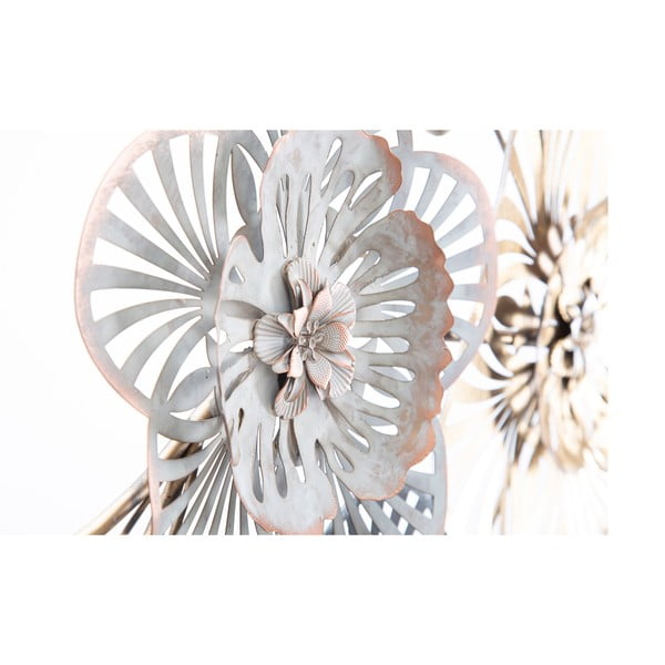 Metalowa dekoracja wisząca z wzorem kwiatów Mauro Ferretti Campur -B-, 118x58 cm-image-3