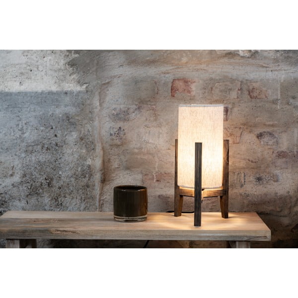 Beżowa lampa stołowa z tekstylnym kloszem (wysokość 33,5 cm) Eruca – Markslöjd-image-1