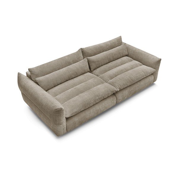 Beżowa sofa z tkaniny szenilowej 276 cm Neil – Bobochic Paris-image-3