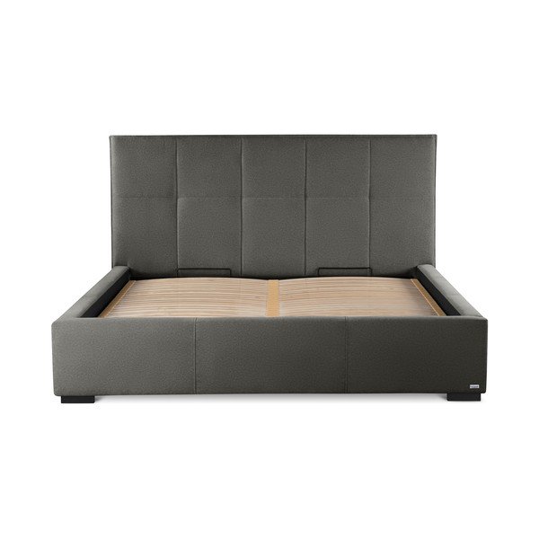 Brązowoszare łóżko dwuosobowe Guy Laroche Home Allure, 180x200 cm-image-2