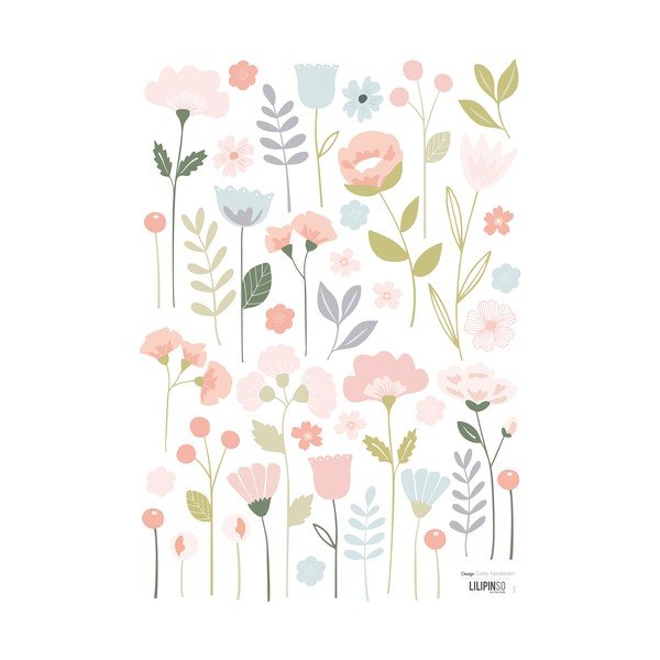 Naklejki dziecięce 30x42 cm Flowers Stems – Lilipinso