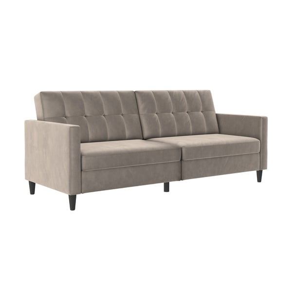 Beżowa aksamitna sofa 203 cm Hartford – Støraa