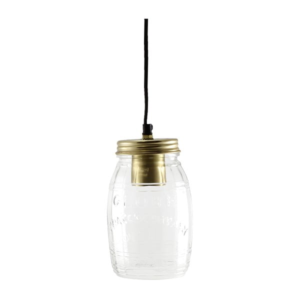 Lampa wisząca Glass Jar Brass