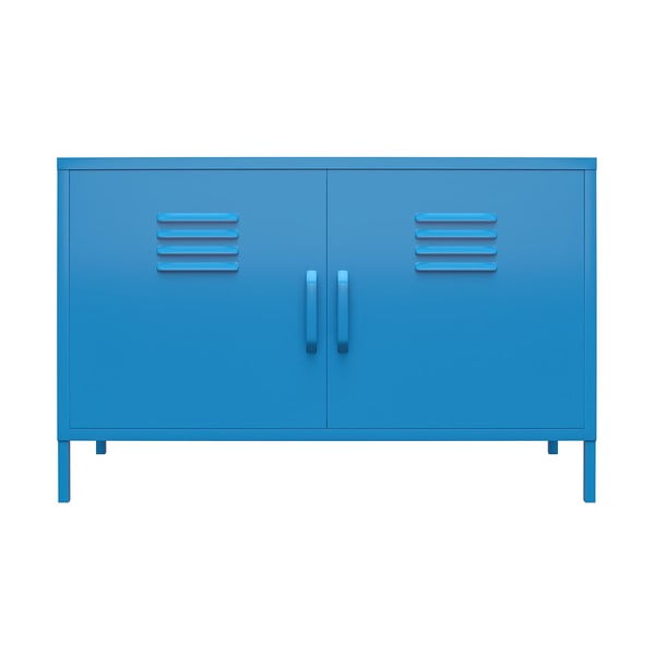 Niebieska metalowa szafka Novogratz Cache, 100x64 cm