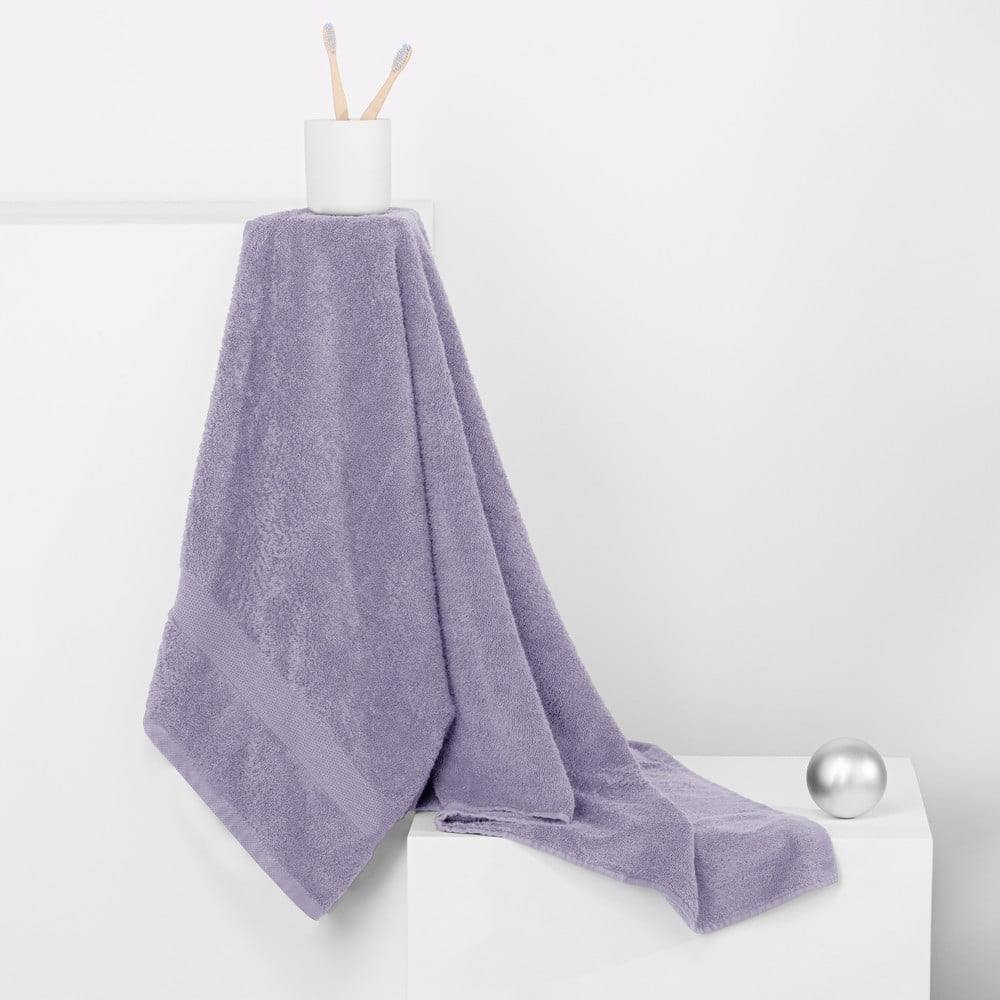 Jasnofioletowy ręcznik DecoKing Marina, 50x100 cm (zdjęcie 3)