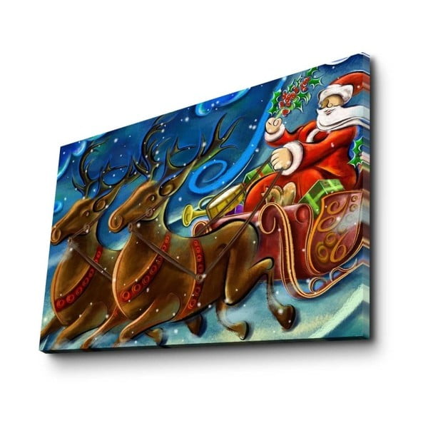 Obraz dekoracyjny Noel On Sledge, 45x70 cm