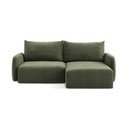 Zielony rozkładany/ze schowkiem narożnik (prawostronny) Kalena – Makamii