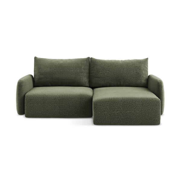 Zielony rozkładany/ze schowkiem narożnik (prawostronny) Kalena – Makamii